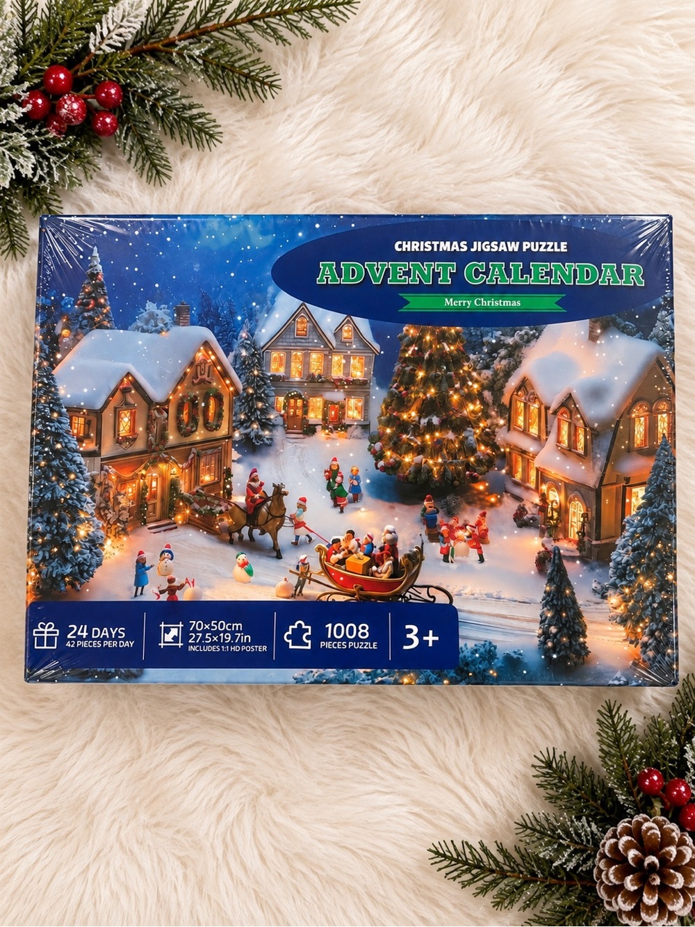 NEW Christmas Jigsaw Puzzle Advent Calendar 1008 Pieces 24 Days Sealed